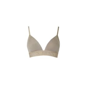 Daily Hot Girl Comfortable Removable Chest Pad No Steel Outer Wear Sports Bra (Option: grey green-L)