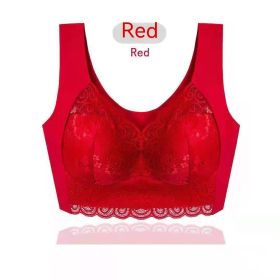 Lace Strapless Vest Style Underwear (Option: Big red-M)