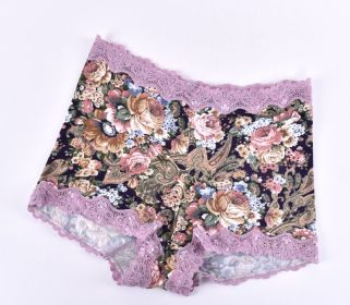 Women's Cotton Seamless Underwear (Option: 8838 C Black-L)