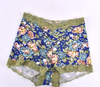 Women's Cotton Seamless Underwear (Option: 8821 C Green-L)