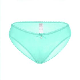 Women's Sexy Traceless Mesh Transparent Underwear (Option: Green-M)