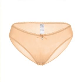 Women's Sexy Traceless Mesh Transparent Underwear (Option: Skin-S)