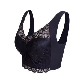 Lace Strapless Vest Style Underwear (Option: Full Black-2XL)