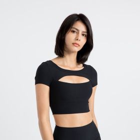 Women's Quick-drying Skinny Yoga Clothes (Option: Black-XL)