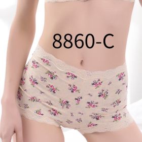 Women's Cotton Seamless Underwear (Option: 8860 C Skin Color-XXL)